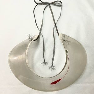 Handmade Vinyl Record Collar Jewelry from Color Vinyl 1 of a Kind Wearable Art